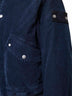 Giacca bomber in velluto a coste blu<BR/>