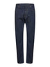 Jeans cinque tasche in denim di cotone blu