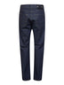 Jeans cinque tasche in denim di cotone blu