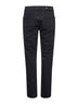 Jeans slim in denim stretch di cotone nero