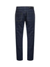 Jeans slim in denim stretch di cotone blu