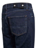 Jeans slim in denim stretch di cotone blu
