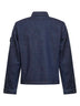 Blue cotton denim shirt jacket