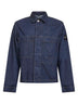 Blue cotton denim shirt jacket