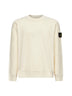 Ivory cotton crewneck sweater