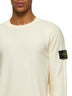 Ivory cotton crewneck sweater