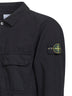 Black cotton overshirt