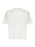 Ivory combed organic cotton jersey T-shirt