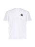 White jersey Compass patch T-shirt