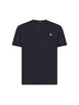 T-shirt in jersey blu con patch Compass