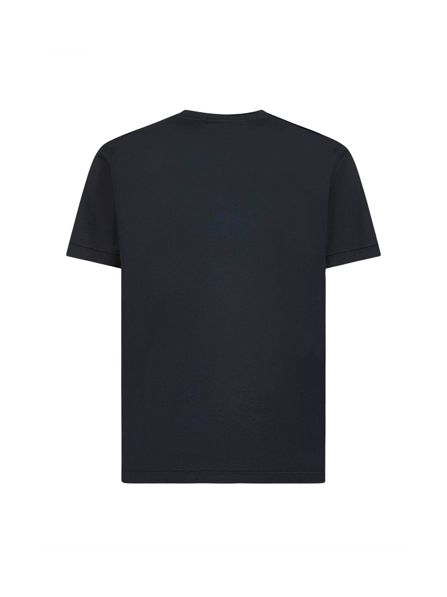 T-shirt in jersey blu con patch Compass