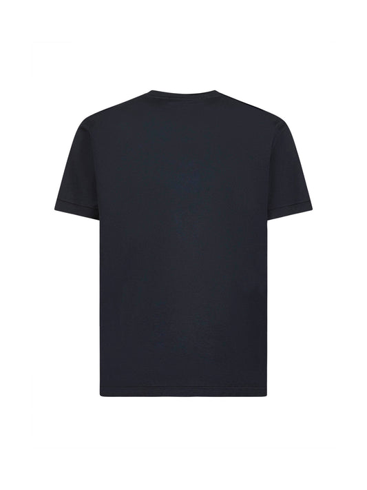 Blue jersey Compass patch T-shirt