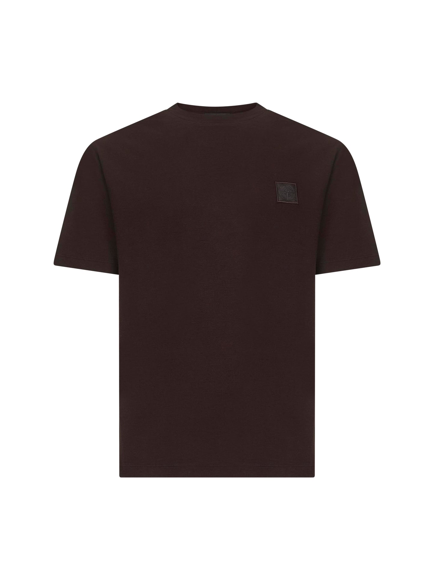 Brown crepe cotton jersey Ghost T-shirt