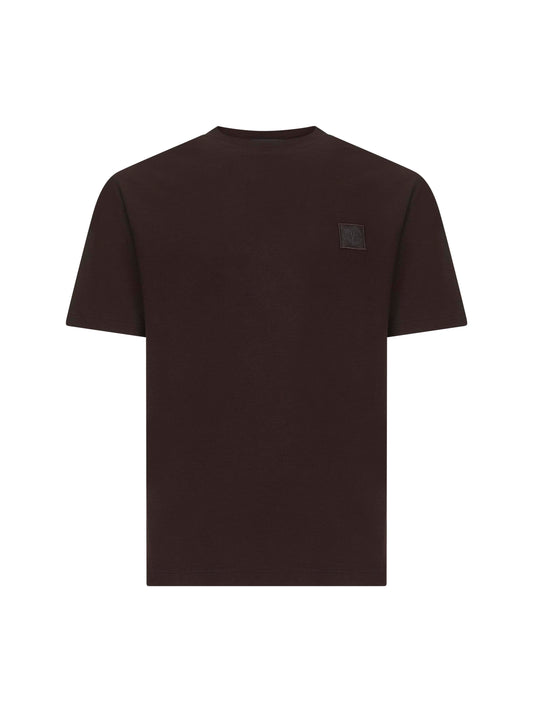 Brown crepe cotton jersey Ghost T-shirt