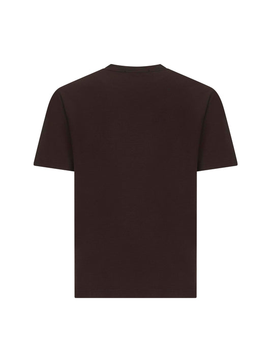 Brown crepe cotton jersey Ghost T-shirt