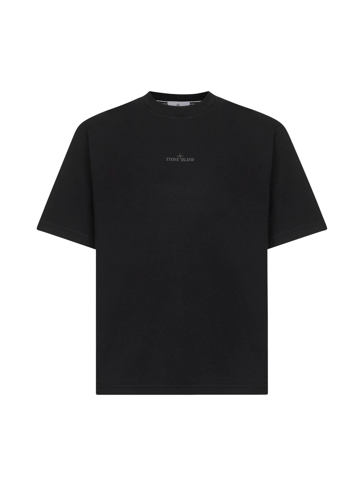 Black jersey printed T-shirt