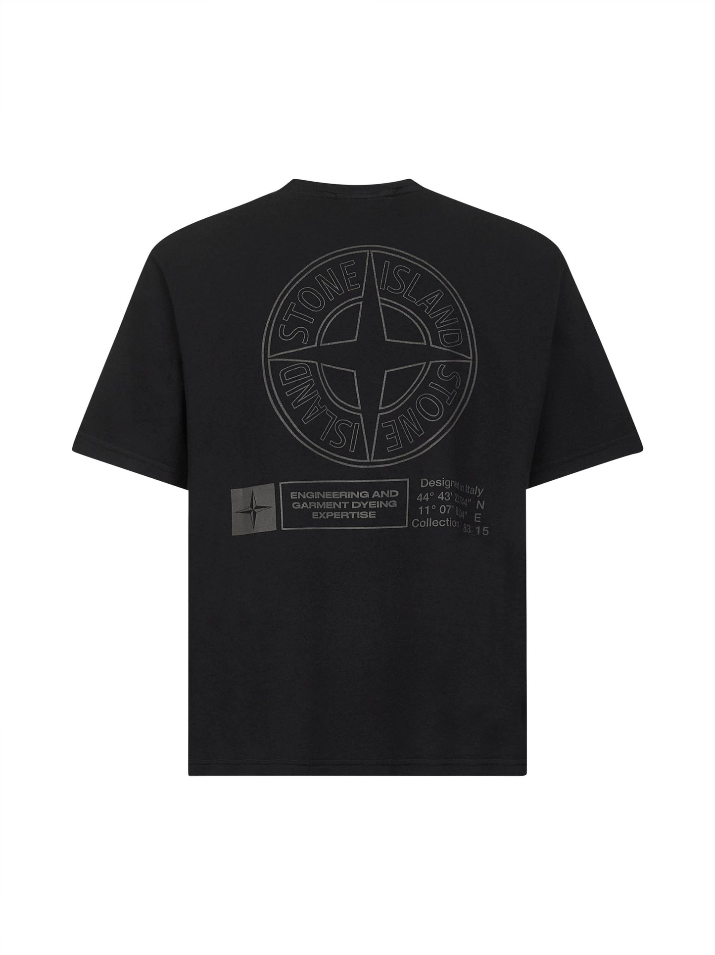 Black jersey printed T-shirt