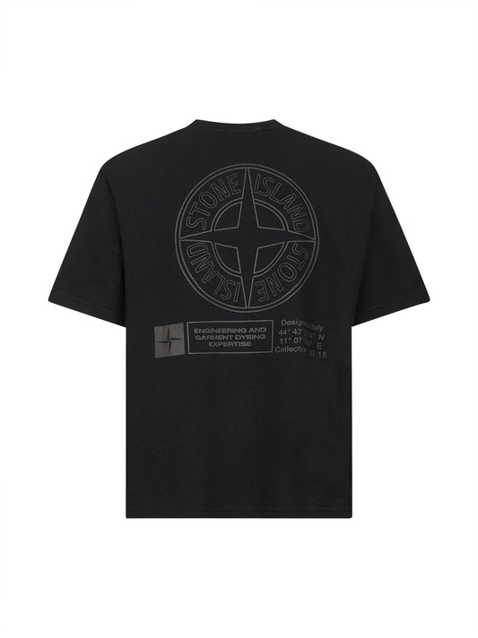 Black jersey printed T-shirt