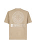 Beige jersey printed T-shirt
