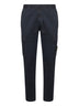 Blue stretch twill cargo trousers