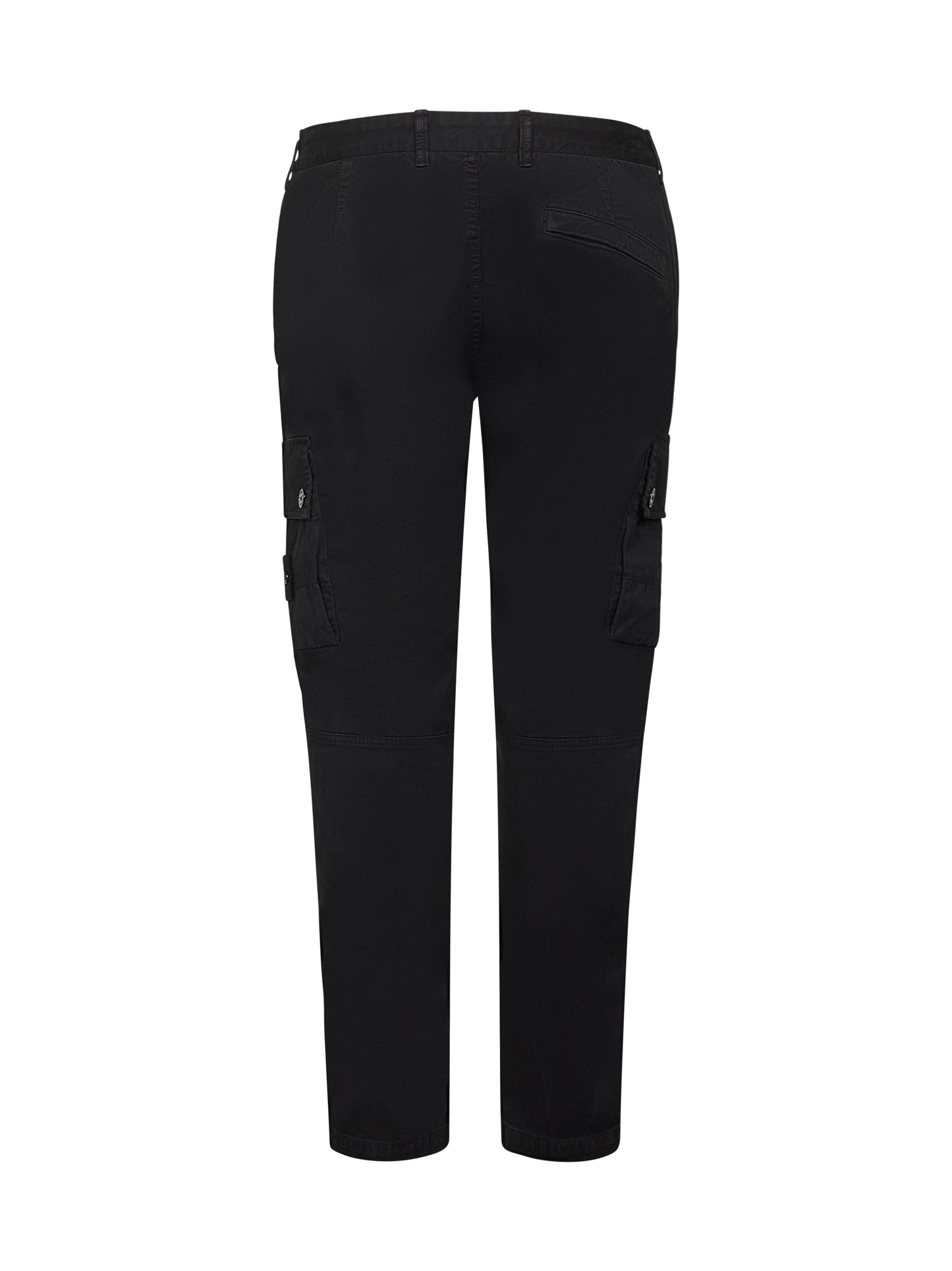 Pantaloni cargo in twill stretch nero