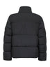 Black recycled nylon reps down jacket