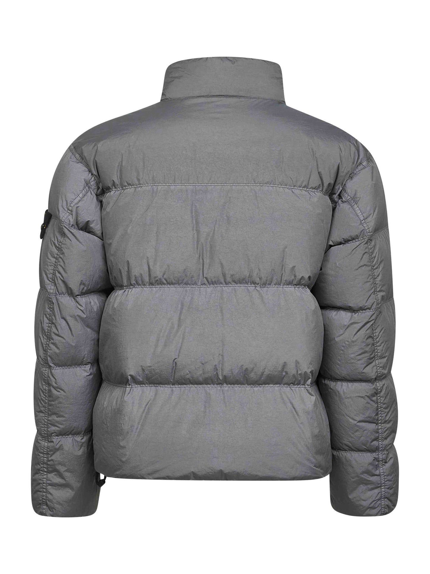 Grey recycled nylon reps down jacket
