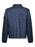 Blue nylon reps padded coach jacket