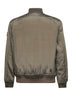 Green iridescent Nylon Metal bomber jacket