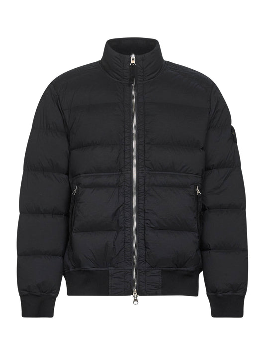 Piumino in nylon stretch DOWN-TC nero