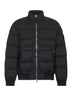 Black DOWN-TC stretch nylon down jacket