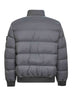 Grey DOWN-TC stretch nylon down jacket