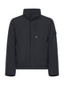 Black micro twill padded jacket