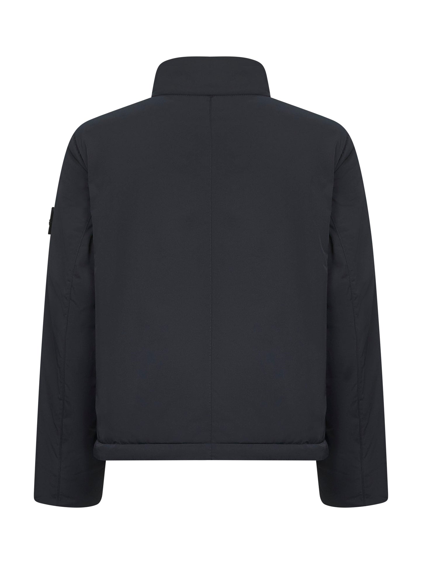 Black micro twill padded jacket