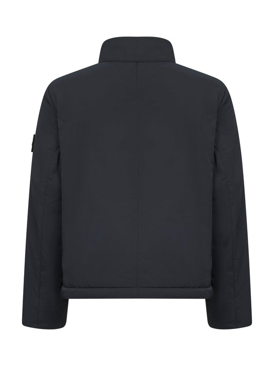 Black micro twill padded jacket