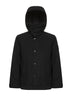 Black Ghost Piece hooded short parka