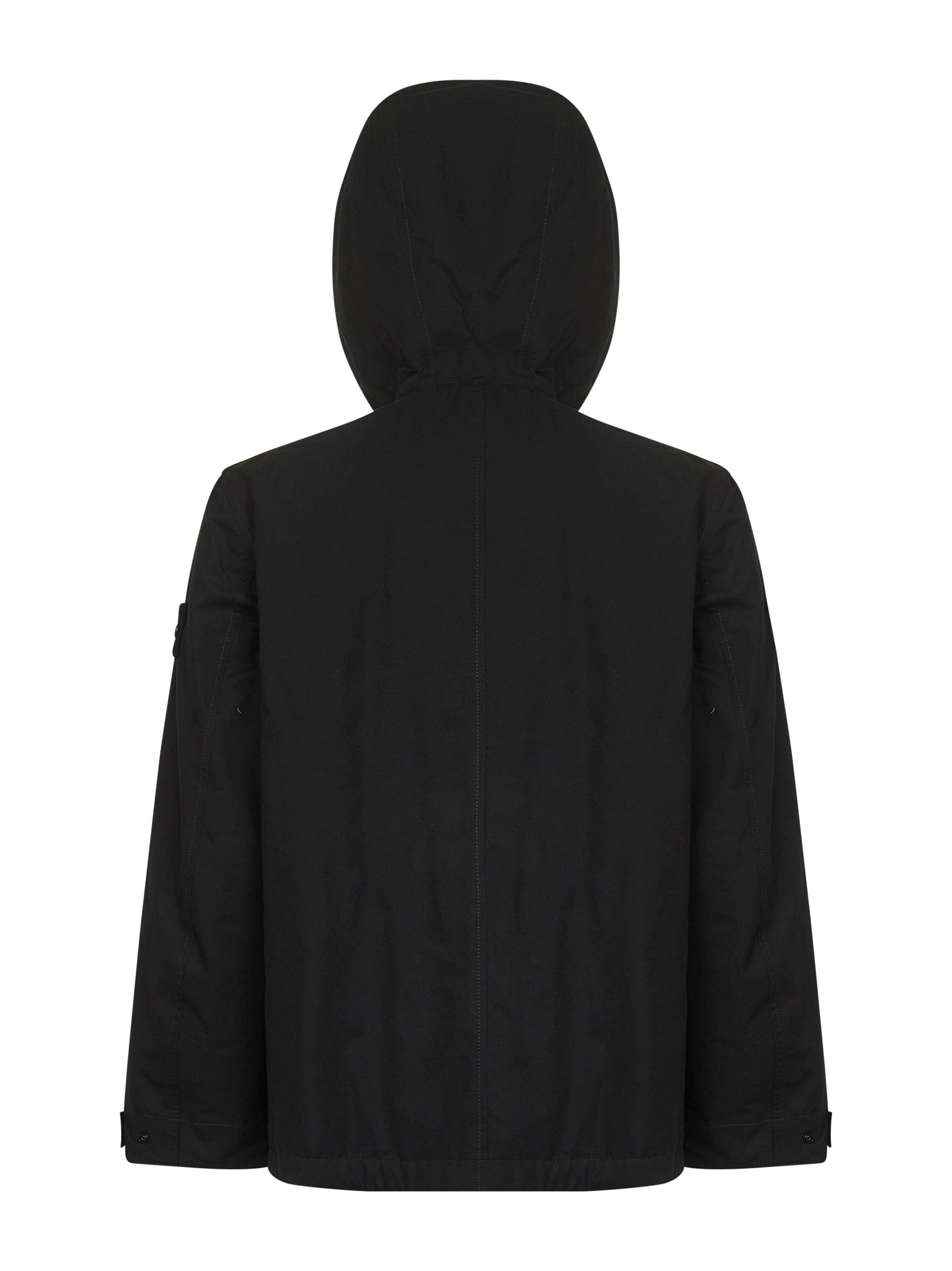 Black Ghost Piece hooded short parka