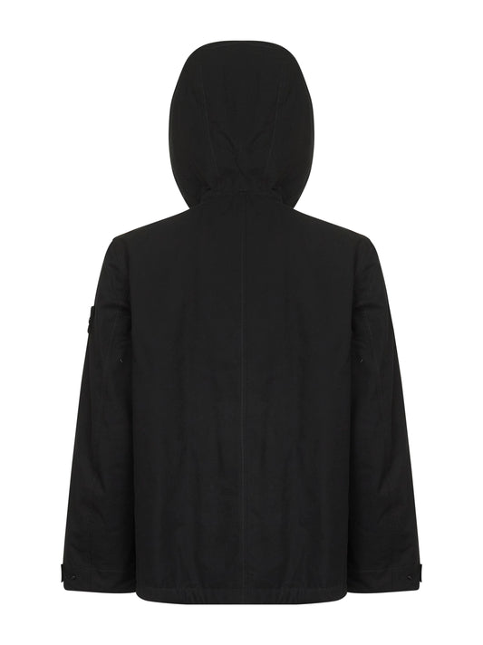 Black Ghost Piece hooded short parka