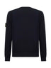 Blue RWS stretch wool crewneck sweater