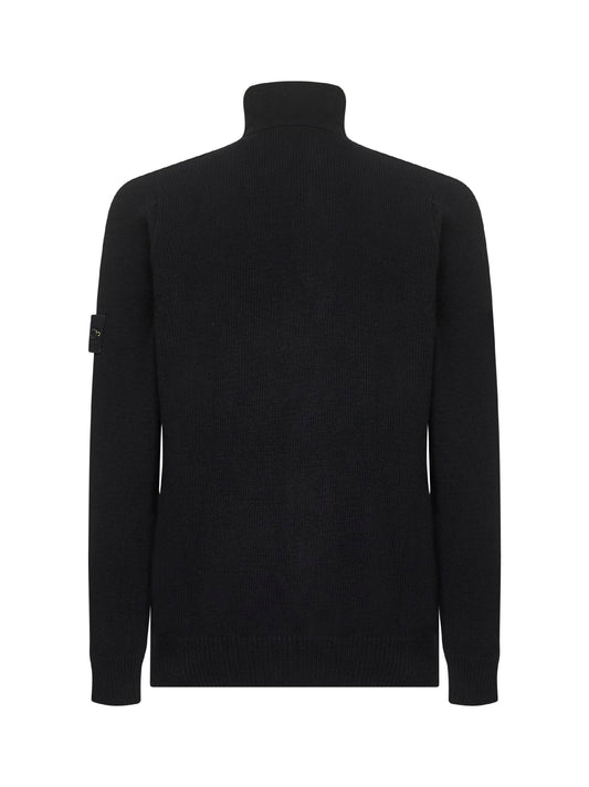 Cardigan nero con bottoni <BR/>