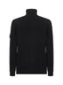 Cardigan nero con bottoni <BR/>