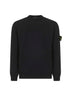Black winter cotton crewneck sweater