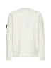 Maglia girocollo in misto lana avorio