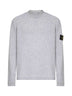 Grey wool blend crewneck sweater