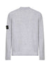 Grey wool blend crewneck sweater