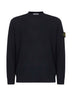 Blue virgin wool crewneck sweater