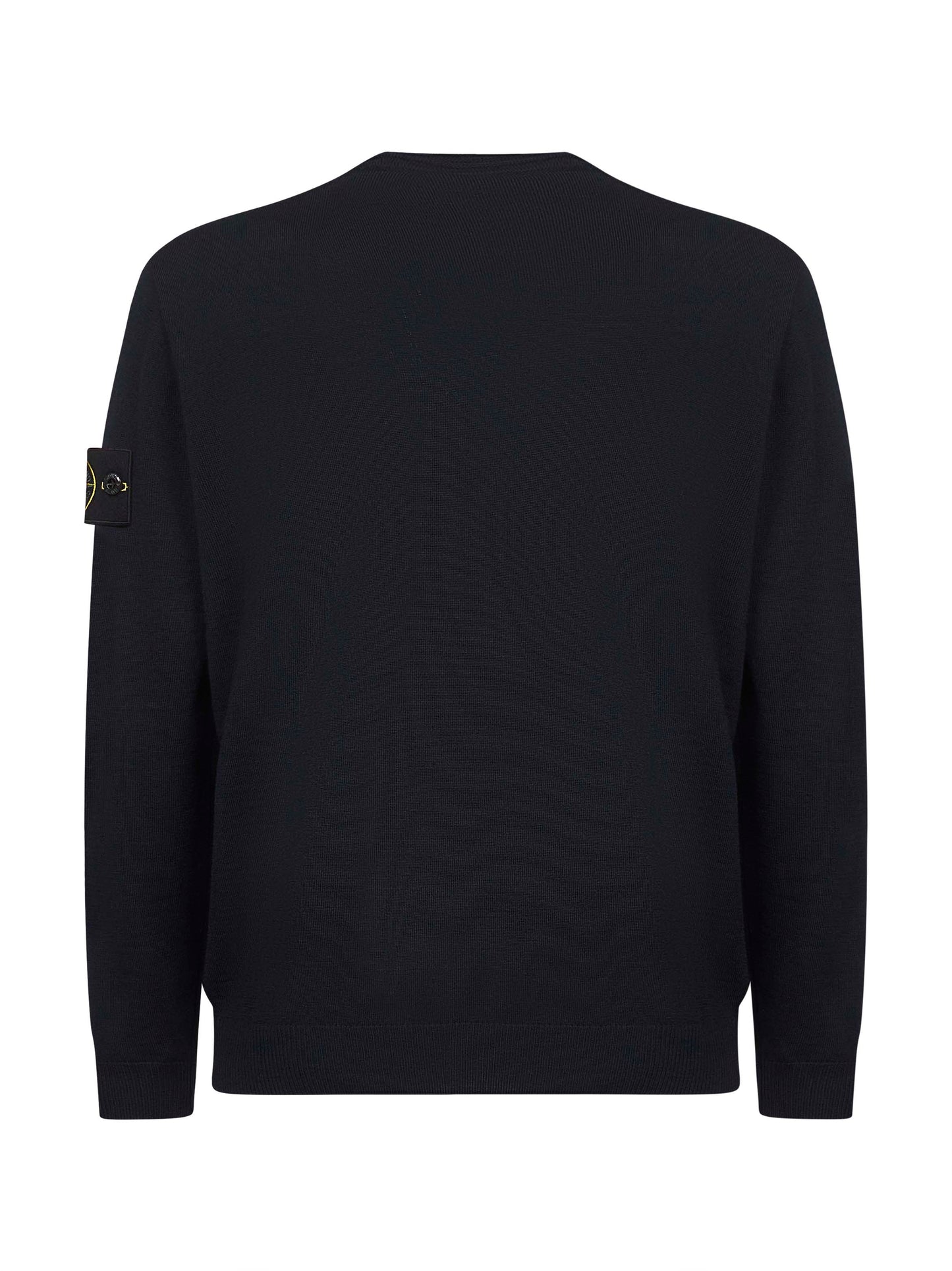 Blue virgin wool crewneck sweater