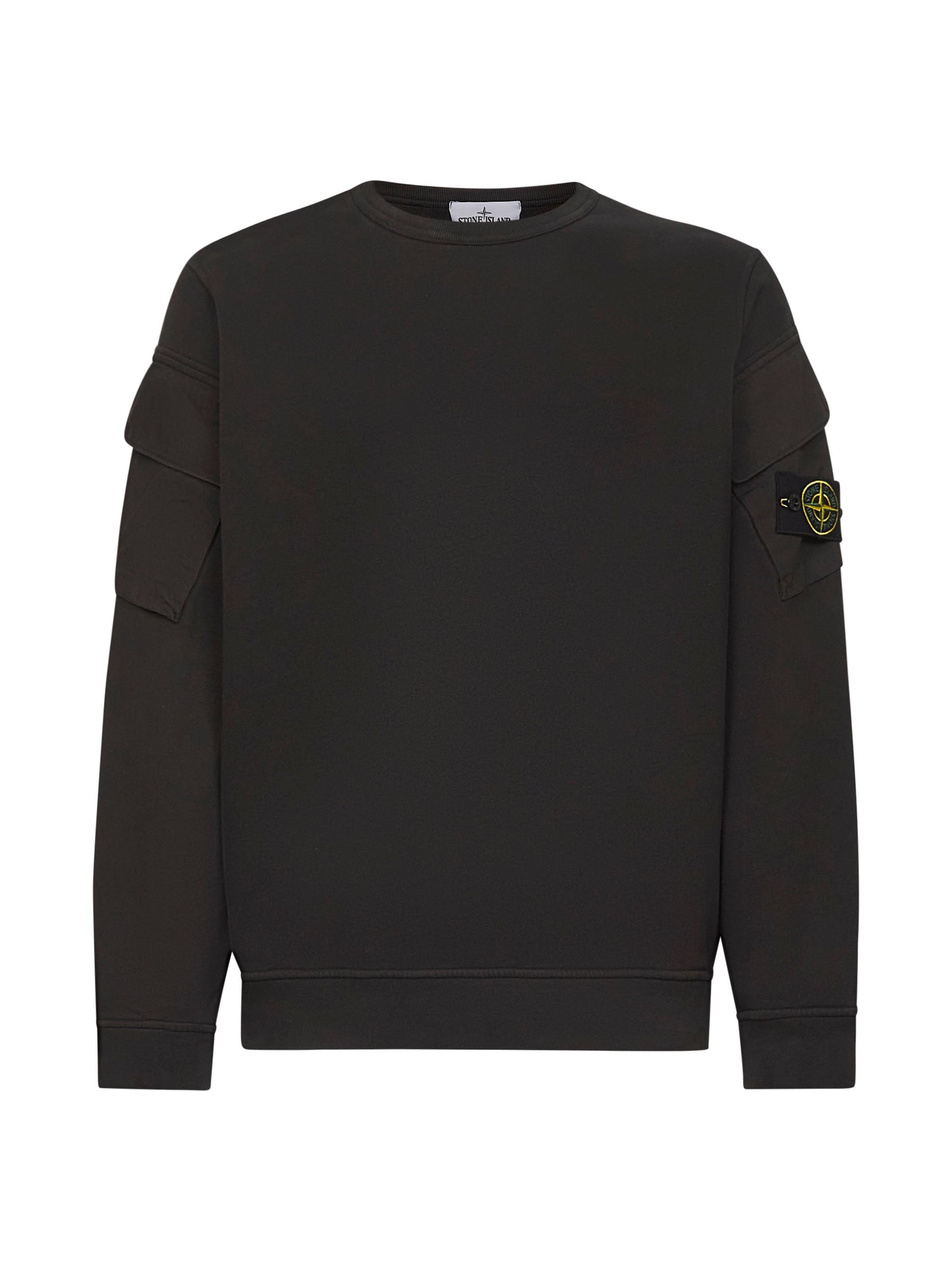 Grey cotton crewneck sweatshirt