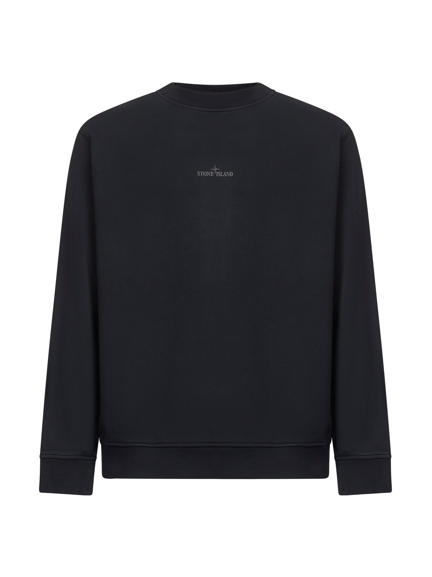 Black cotton "Industrial Four" print sweatshirt