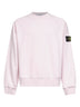 Pink brushed organic cotton crewneck sweatshirt